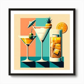 Cocktail Art Art Print