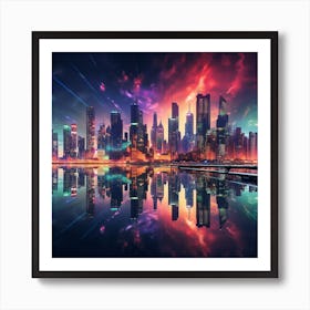 Futuristic Cityscape Art Print