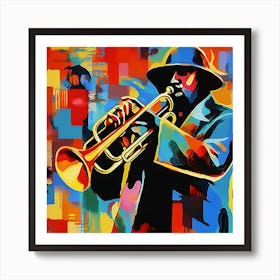 Jazz Trumpeter Art Print