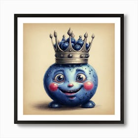 Blueberry King 2 Art Print