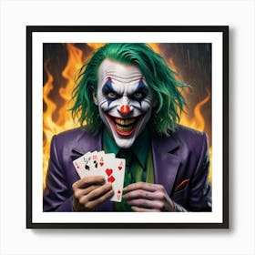 Joker Playing Cards 1 Art Print