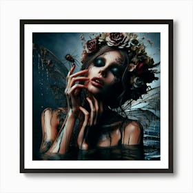 Fairy In Water Art Print