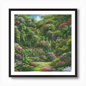 Botanical Garden 1 Art Print