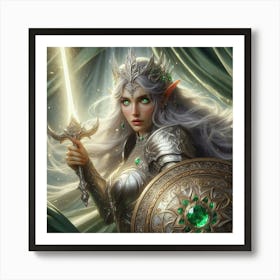 Elf Warrior 15 Art Print