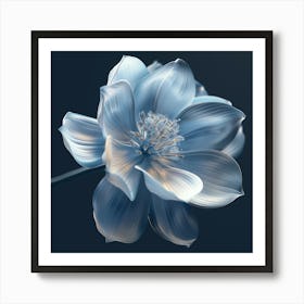 Blue Lotus Flower Art Print