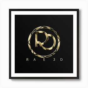 Rae 3d Logo Art Print