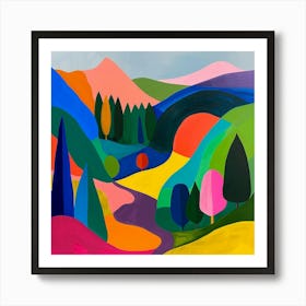 Abstract Park Collection Forest Park Portland 2 Art Print