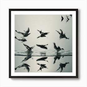 Birds In Flight 1 Art Print