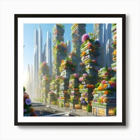 Futuristic Cityscape 13 Art Print