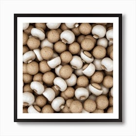 Mushroom Beads Art Print