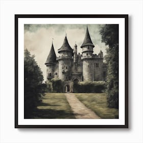 Castle In The Woods 4 Art Print