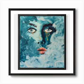 Blue Cloud Painting Art Print