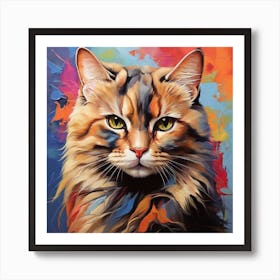 Cat Painting Art Print