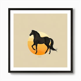 Horse In The Sun Art Print