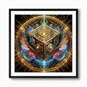 Cube Of Light 4 Art Print