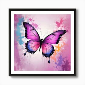 Butterfly Painting 135 Art Print