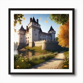 Castle On A Hill 5 Art Print