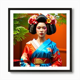 Geisha 8 Art Print