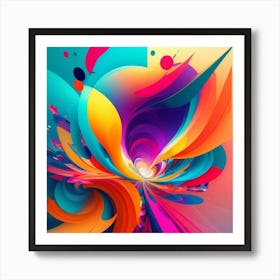 Kaleidoswirl Abstract Art Print