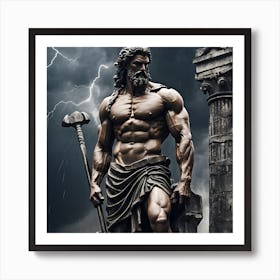 Greek God Of War Art Print