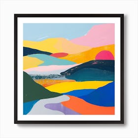 Abstract Travel Collection Georgia 1 Art Print