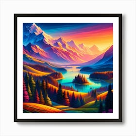 Landscape Painting 198 Art Print