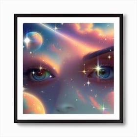 Girl In Love Art Print