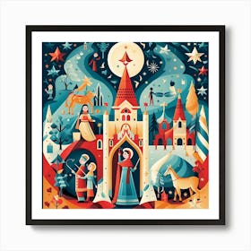 Christmas In The City 1 Art Print