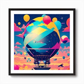 Hot Air Balloon 1 Art Print