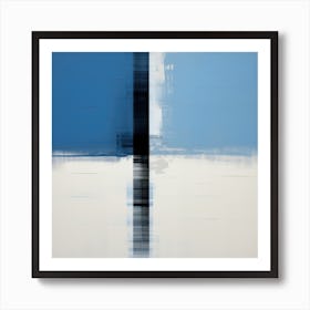 Blue Square 5 Art Print