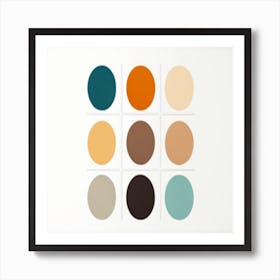 Colour Chart 1 Art Print