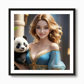 Panda Girl 6 Art Print