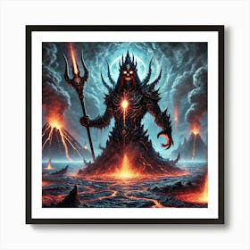 Lord Abyssion Volcanic Eruption 1 Art Print