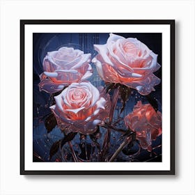 Mechanical Rose Art Print