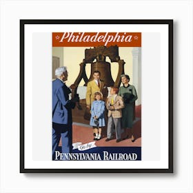 Philadelphia From The Pennsylvania Railroad Art Print