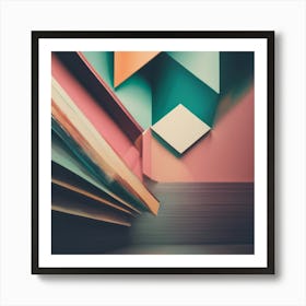 Abstract Geometric Shapes 1 Art Print