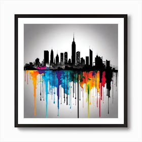 New York City Skyline 39 Art Print