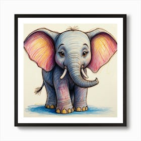 Little Elephant 1 Art Print