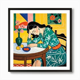 Woman Sleeping 1 Art Print