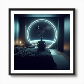 Man In Space 5 Art Print