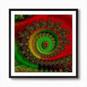 Abstract Fractal Pattern Artwork Art Art Print