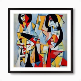 Mia Wallace  Pulp Fiction Cubism Pablo Picasso Style Art Print