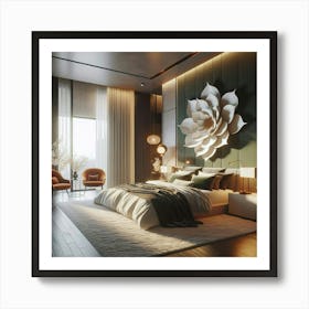 Modern Bedroom Design 4 Art Print