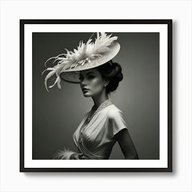 Elegant woman 9 Art Print