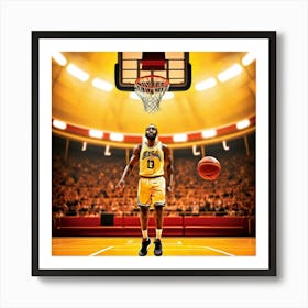 Basketball Player 2 Art Print