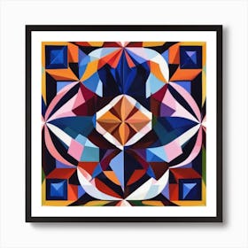 Abstract flower Art Print