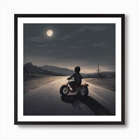 Twilight Ride into the Wilderness Art Print