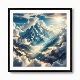 Mountains And Clouds 1 Art Print