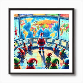 Super Kids Creativity:Santa'S Office 1 Art Print