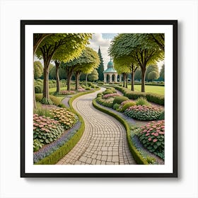 Garden Path 6 Art Print